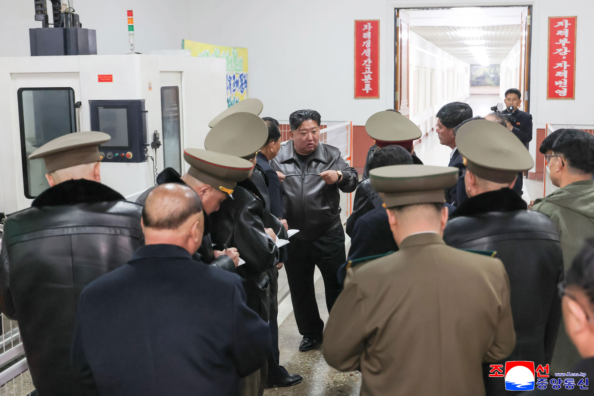 Respected Comrade Kim Jong Un inspects major munitions factory