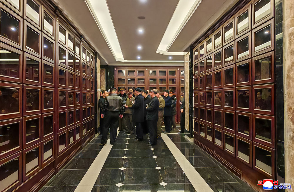 경애하는 김정은동지께서 해외군사작전 전투위훈기념관건설사업을 현지지도하시였다