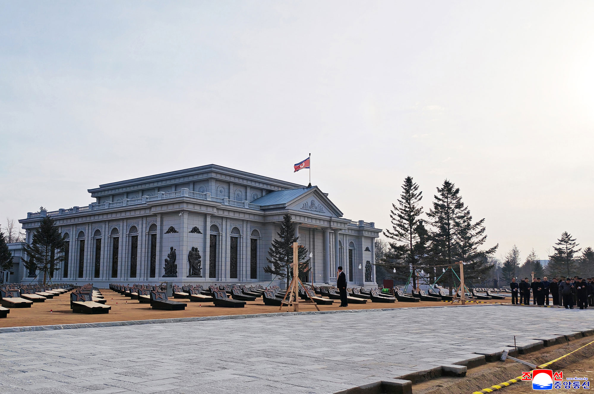 Respected Comrade Kim Jong Un gives field guidance to Memorial Museum of Combat Feats at Overseas Military Operations under construction