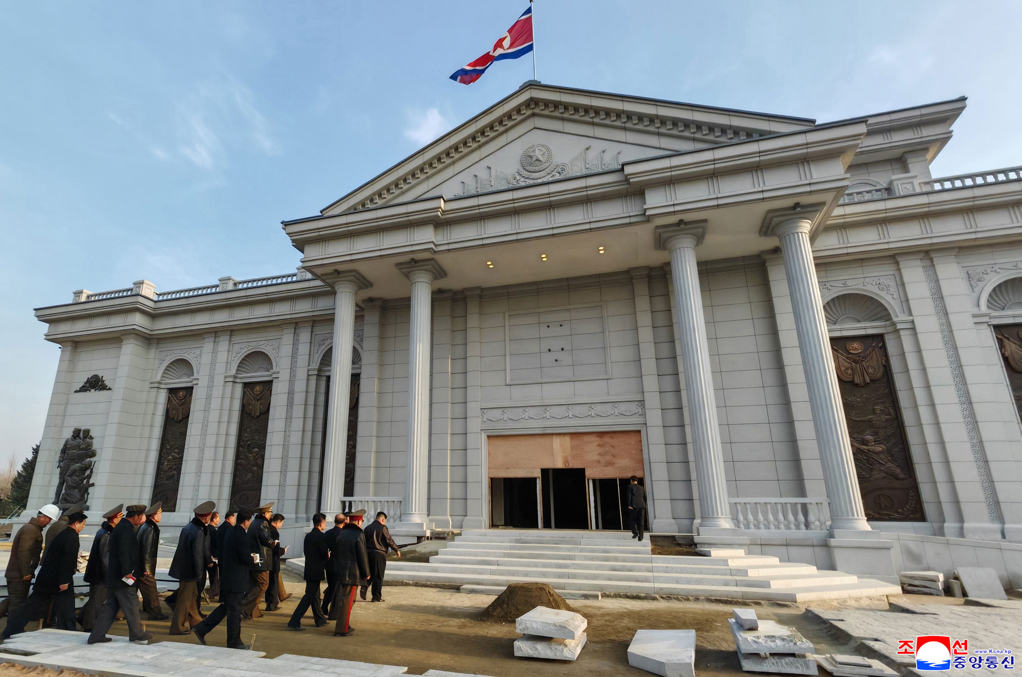 Respected Comrade Kim Jong Un gives field guidance to Memorial Museum of Combat Feats at Overseas Military Operations under construction