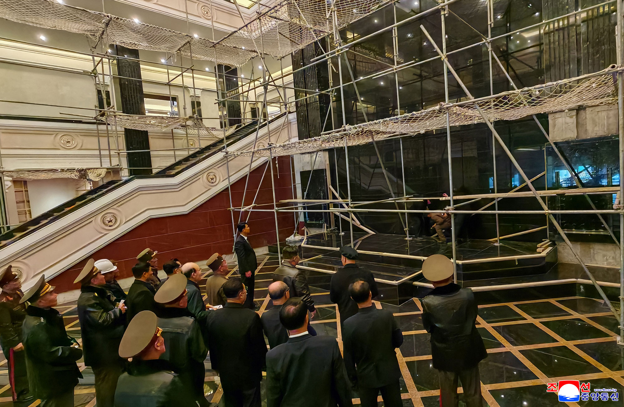 Respected Comrade Kim Jong Un gives field guidance to Memorial Museum of Combat Feats at Overseas Military Operations under construction