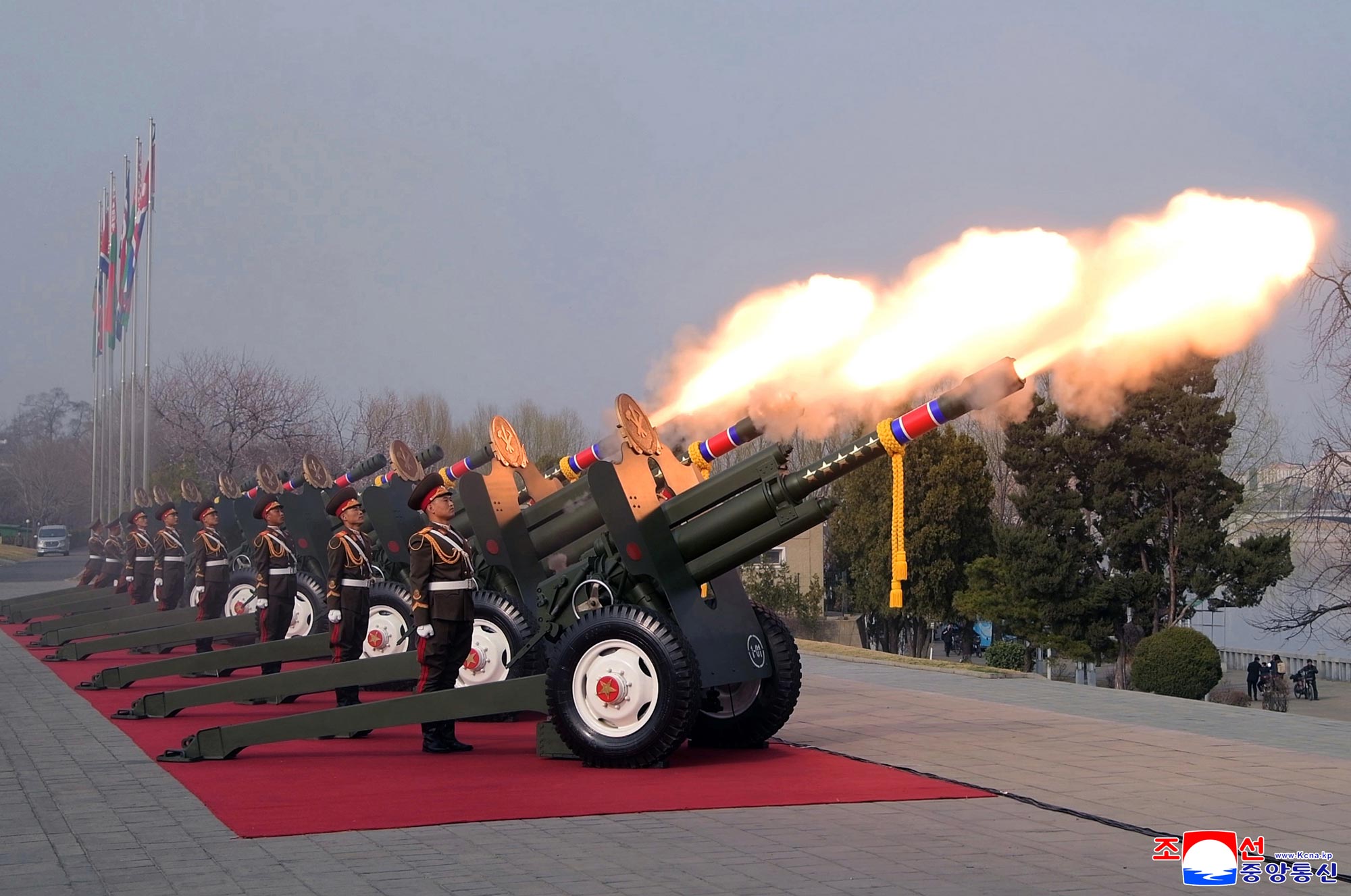 Ceremony held to welcome Belorussian President