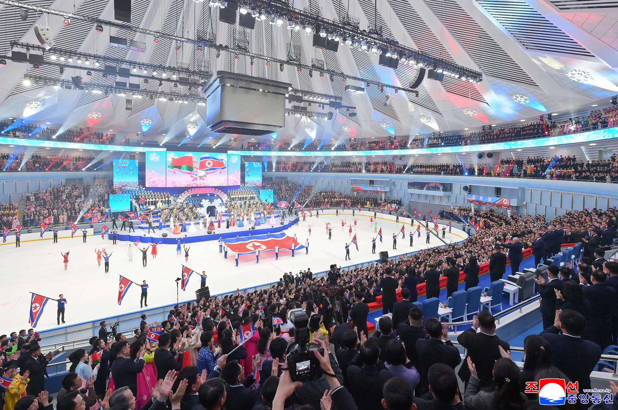 Artistic performance given to welcome Belarusian President