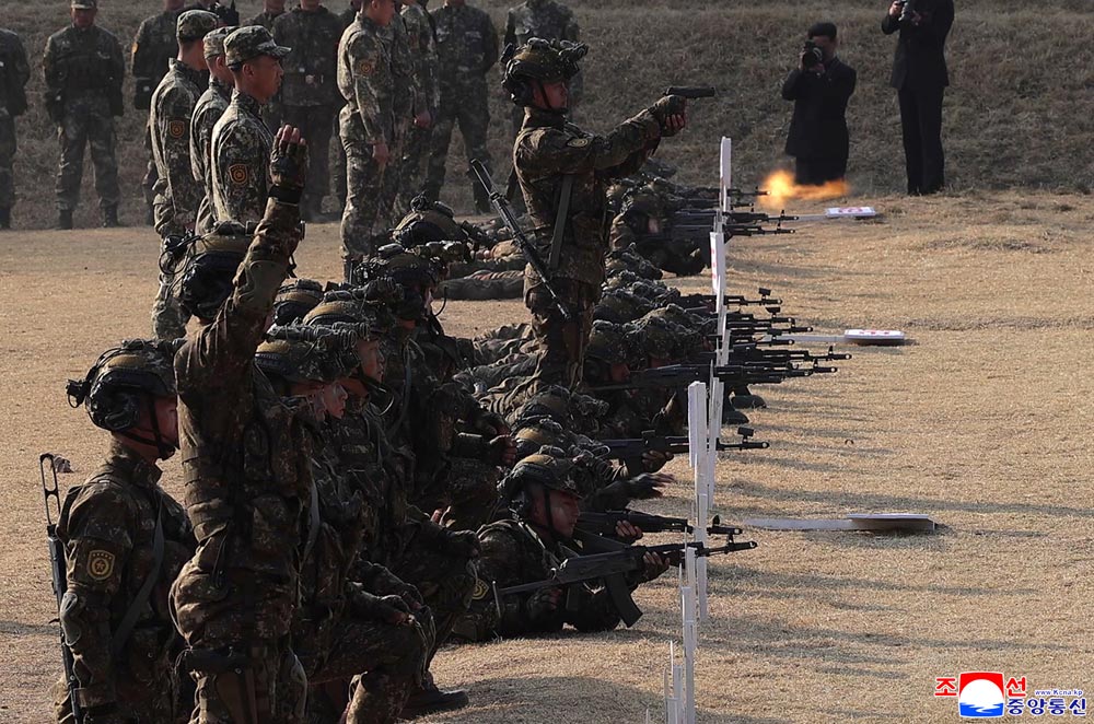 경애하는 김정은동지께서 조선인민군 각급 특수작전구분대들의 훈련실태를 료해하시였다