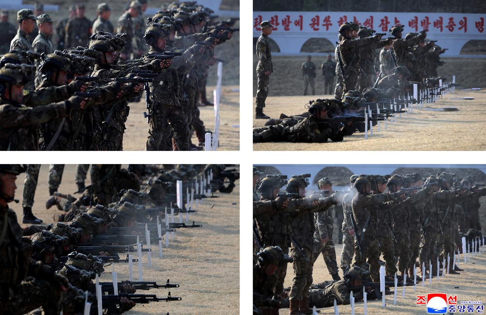 경애하는 김정은동지께서 조선인민군 각급 특수작전구분대들의 훈련실태를 료해하시였다