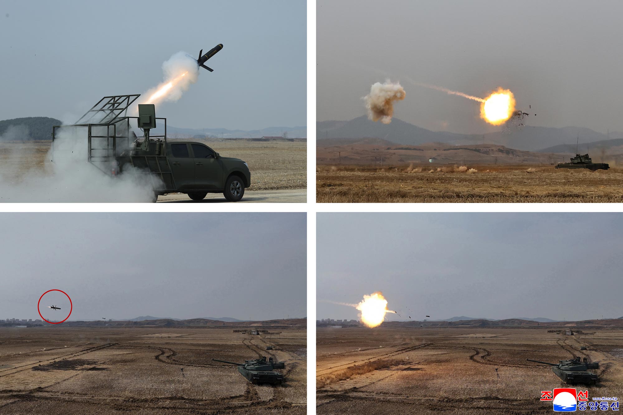 Respected Comrade Kim Jong Un oversees test organized by Armoured Weapon Institute under Academy of Defence Sciences