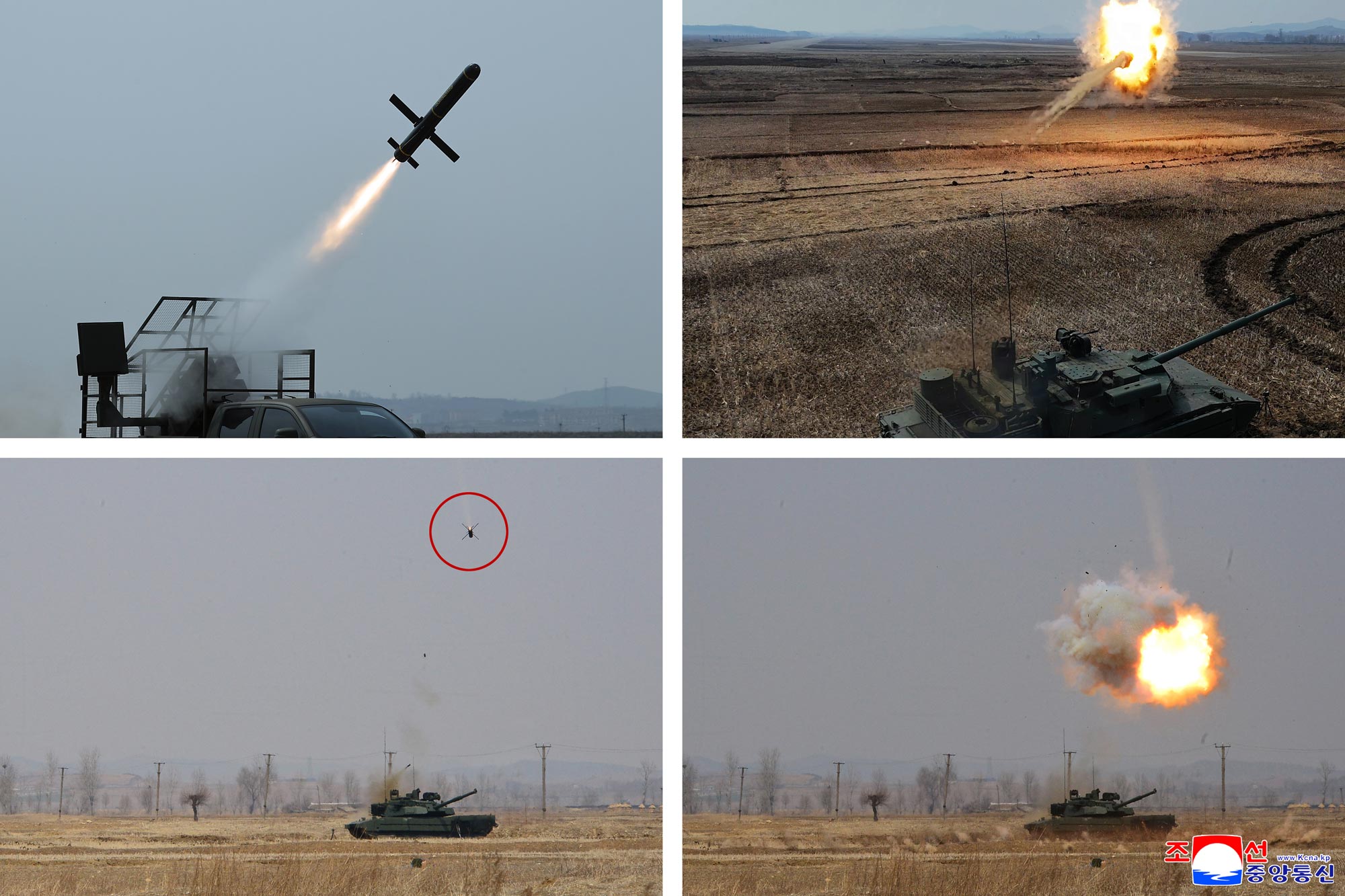 Respected Comrade Kim Jong Un oversees test organized by Armoured Weapon Institute under Academy of Defence Sciences