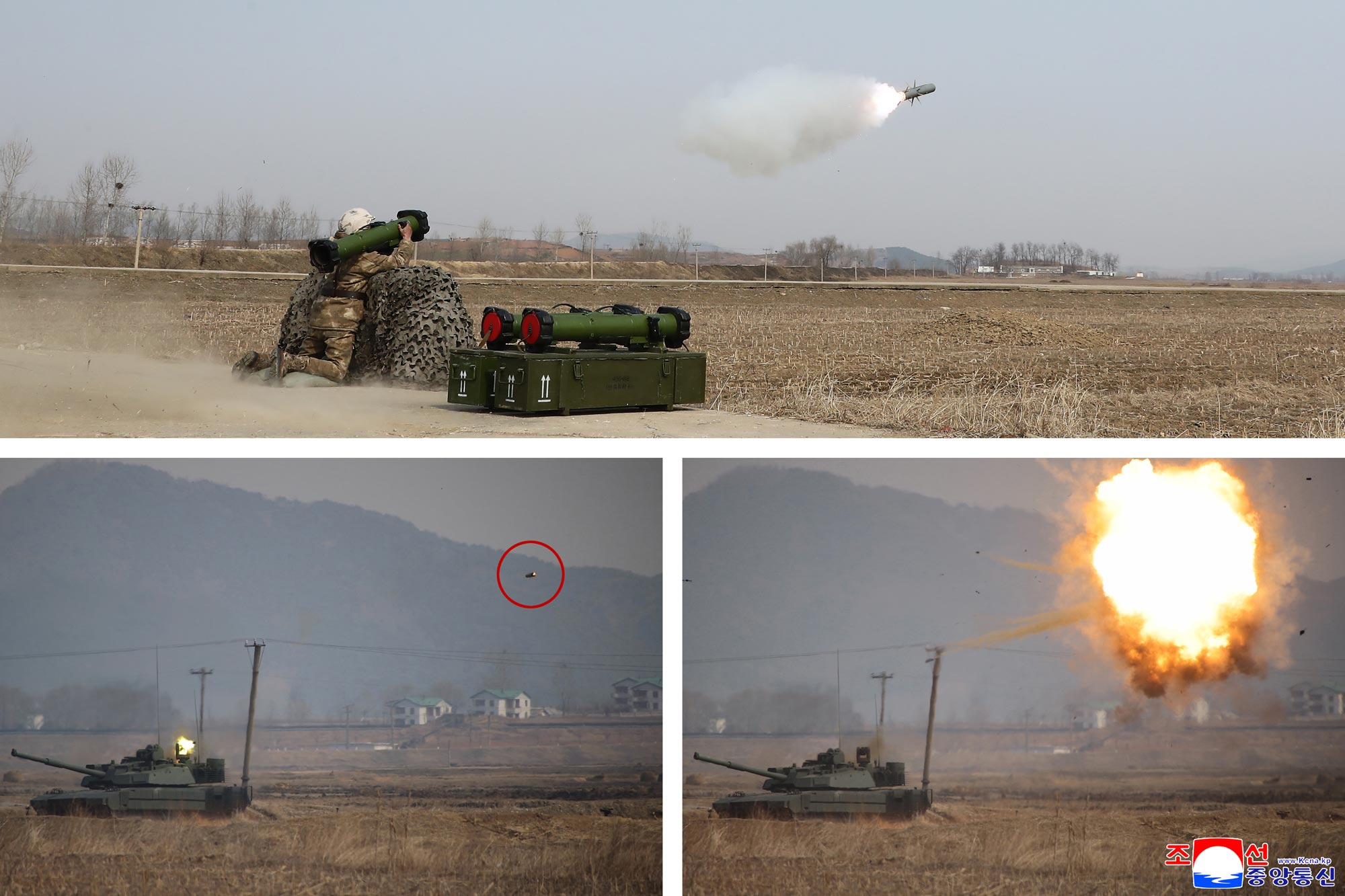 Respected Comrade Kim Jong Un oversees test organized by Armoured Weapon Institute under Academy of Defence Sciences