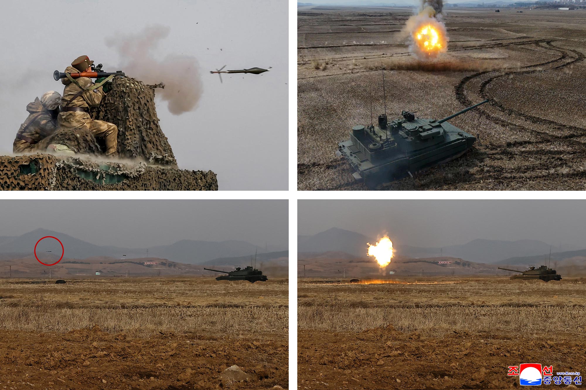 Respected Comrade Kim Jong Un oversees test organized by Armoured Weapon Institute under Academy of Defence Sciences