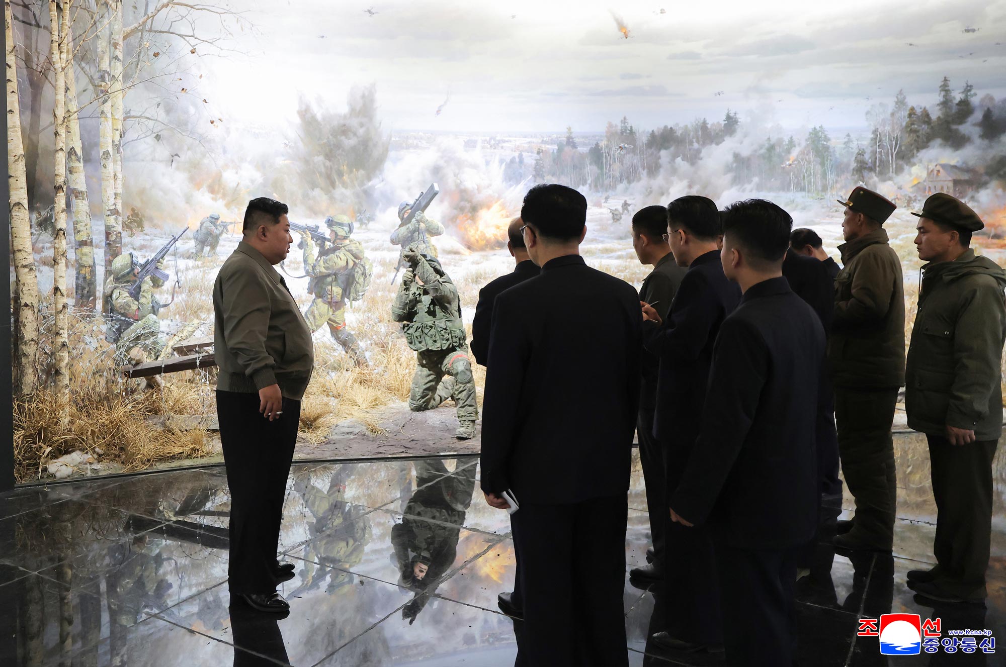 Respected Comrade Kim Jong Un visits Memorial Museum of Combat Feats at Overseas Military Operations under construction